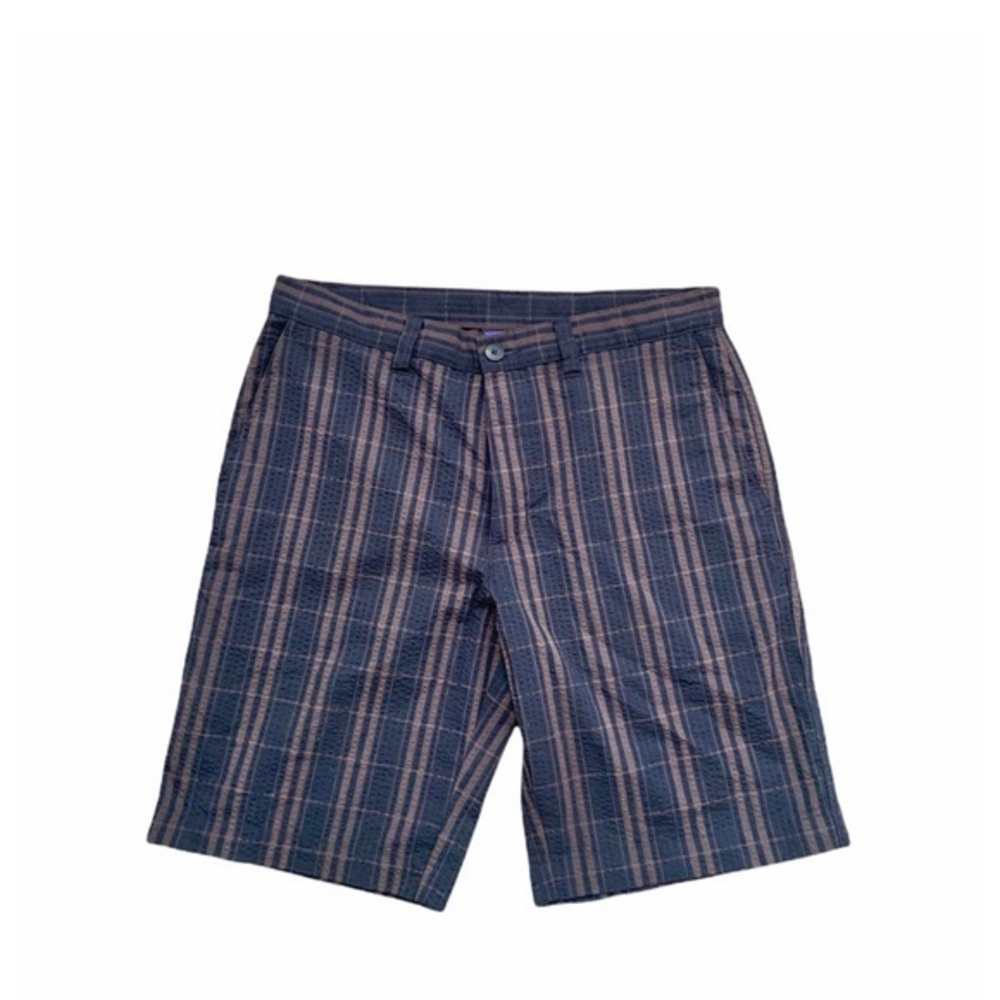 Patagonia Organic Cotton Plaid Checkered Striped Bermuda Golf‎ Shorts 33